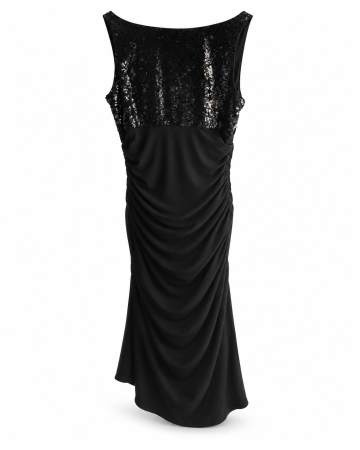 Rochie neagră Bellissima Fashions cu paiete - XS [1]