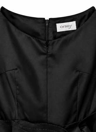 Rochie Orsay neagră cu fustă în carouri - L [2]