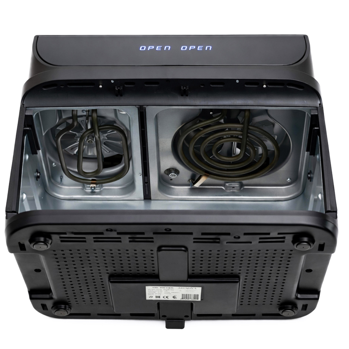 Air fryer AIRNOVA® MaxFritto 11L, 2400W, Friteuza cu aer cald, Dual Zone, Afisaj digital, Negru [5]
