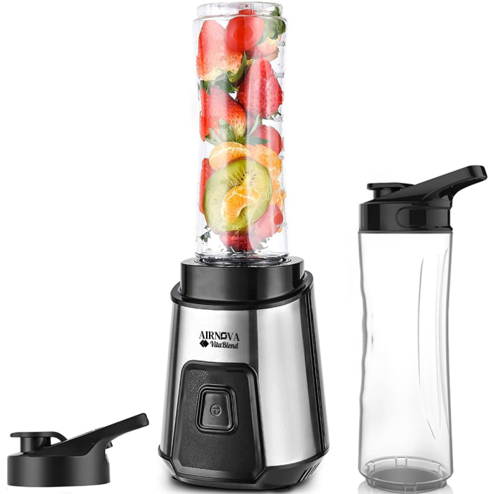 Blender AIRNOVA® VitaBlend BLD-06, 700W, 2 x sticle 0.6l BPA FREE, Motor Cupru, Lame Inox, Smoothie & Zdrobire Gheata [2]