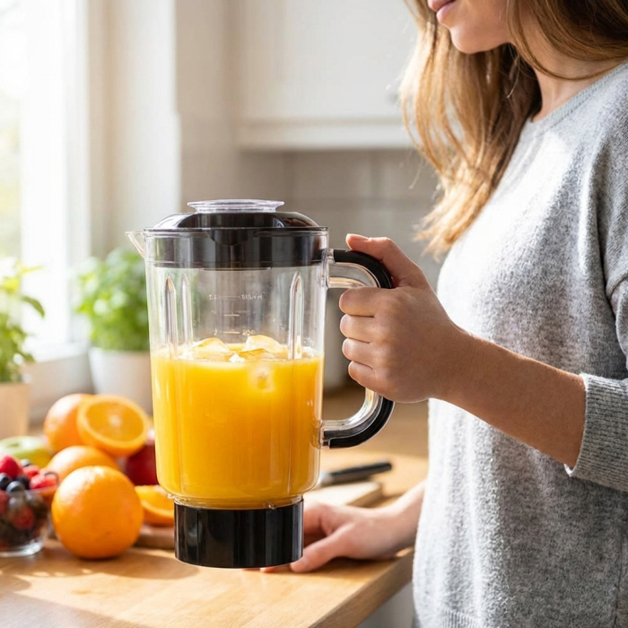 Blender multifunctional AIRNOVA® VitaBlend BLD-02, 1000W, 1.25L, baza cuplu ridicat, lame inox, functii multiple: smoothie, lapte soia, gheata, maruntire, 2 viteze [6]