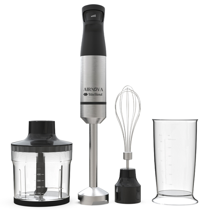 Mixer vertical AIRNOVA VitaBlend BLD-03, 1200W, 25000 RPM, Blender vertical cu Recipient tip bol 500ml, Recipient tip sticla 600ml, [1]