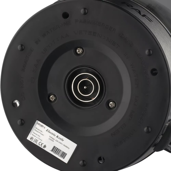 Fierbator electric cu filtru ceai AIRNOVA® AquaVita, 2200W, 2.0L, Filtru detasabil,Negru/Inox [9]