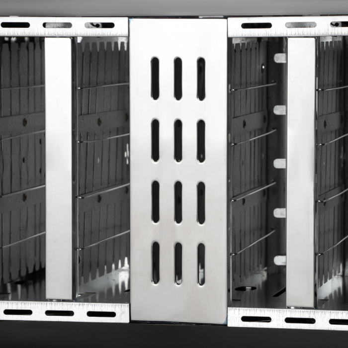 Prajitor de paine AIRNOVA® CrispToast, 1500W, 4 felii, 6 trepte rumenire, Design Negru-Inox [4]