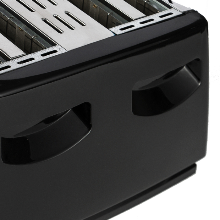 Prajitor de paine AIRNOVA® CrispToast, 1500W, 4 felii, 6 trepte rumenire, Design Negru-Inox [5]