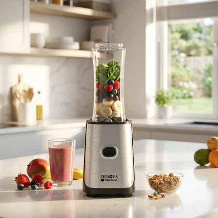 Blender Electric AIRNOVA® VitaBlend BLD-07, 800W, Go Bottle 600ml, Lama Otel, Smoothie Maker [3]