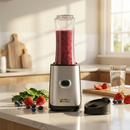 Blender Electric AIRNOVA® VitaBlend BLD-07, 800W, Go Bottle 600ml, Lama Otel, Smoothie Maker [4]