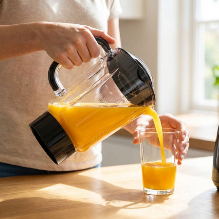 Blender multifunctional AIRNOVA® VitaBlend BLD-02, 1000W, 1.25L, baza cuplu ridicat, lame inox, functii multiple: smoothie, lapte soia, gheata, maruntire, 2 viteze [10]