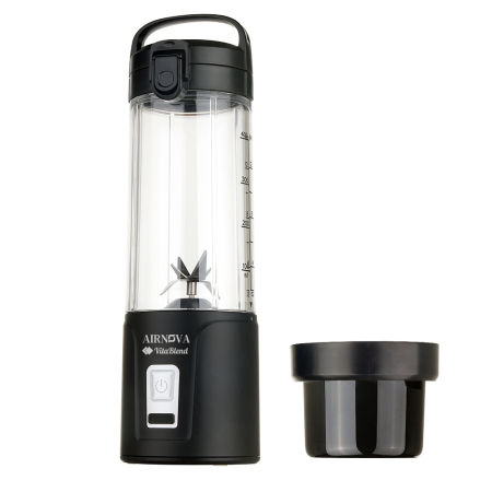 Blendere | Mixere | Tocatoare - Blender Portabil AIRNOVA® VitaBlend BLD-08, 380 ml, Incarcare USB, 2x2000mAh, Smoothie Maker, Lame Inox, 380ml