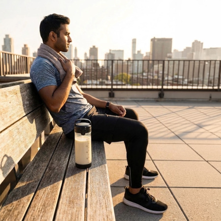 Blender Portabil AIRNOVA® VitaBlend BLD-08, 380 ml, Incarcare USB, 4000mAh, Smoothie Maker, Lame Inox [8]