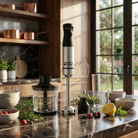 Blender vertical AIRNOVA VitaBlend BLD-03, 1200W, 25000 RPM, mixer vertical cu Recipient tip bol 500ml, Recipient tip sticla 600ml [2]