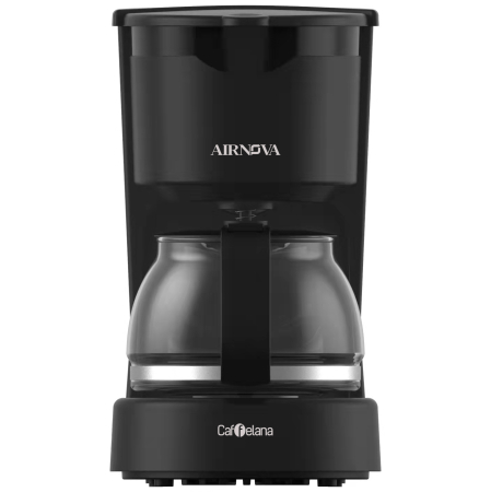 Espressoare si cafetiere - Cafetiera AIRNOVA Caffelana® CAF-03, 650W, 0.75 L, 6 cesti, Filtru cafea lavabil, Mentinere cald, Antipicurare, Negru