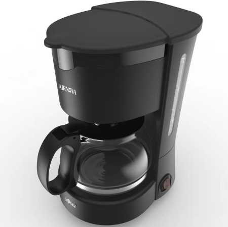 Cafetiera AIRNOVA Caffelana® CAF-03, 650W, 0.75 L, 6 cesti, Filtru cafea lavabil, Mentinere cald, Antipicurare, Negru [1]