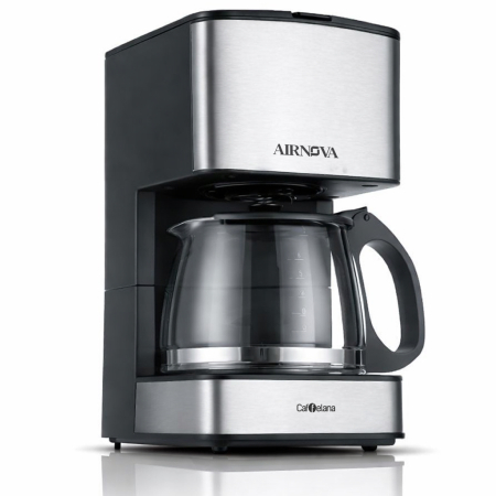 Espressoare si cafetiere - Cafetiera electrica AIRNOVA Caffelana® CAF-14, 800 ml, 680W, Anti-Drip, Sistem pastrare cald, Filtru permanent, Negru