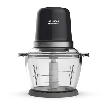 Blendere | Mixere | Tocatoare - Chopper electric AIRNOVA® BLD-05 – Tocator multifunctional cu bol din sticla, 1.2L, 500W