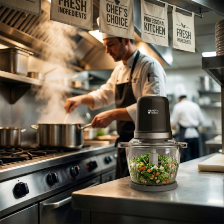 Chopper electric AIRNOVA® BLD-05 – Tocator multifunctional cu bol din sticla, 1.2L, 500W [7]