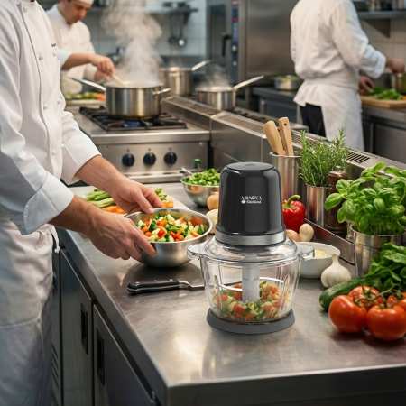 Chopper electric AIRNOVA® BLD-05 – Tocator multifunctional cu bol din sticla, 1.2L, 500W [6]