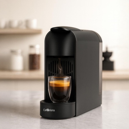 Espressor cu capsule AIRNOVA Caffelana® CAF-11, pentru capsule Nespresso, 1350W, pompa 20 BAR, rezervor apa 0.55L, Espresso/Lungo, Negru [1]