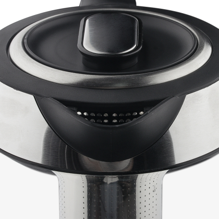 Fierbator electric cu filtru ceai AIRNOVA® AquaVita, 2200W, 2.0L, Filtru detasabil,Negru/Inox [4]