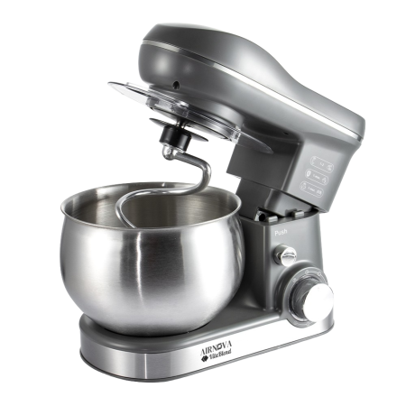 Mixer cu bol AIRNOVA® VitaBlend BLD-10, 1800W, Bol inox 5L, 3 Accesorii, 6 Viteze, Negru/Inox [3]