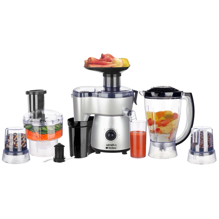 Blendere | Mixere | Tocatoare - Robot de bucatarie AIRNOVA® VitaBlend BLD-09, Multifunctional 7 in 1, 800W, cu Blender, Tocator, Rasnita si Accesorii