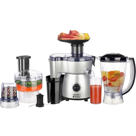 Blendere | Mixere | Tocatoare - Robot de bucatarie AIRNOVA® VitaBlend BLD-09, Multifunctional 7 in 1, 800W, cu Blender, Tocator, Rasnita si Accesorii