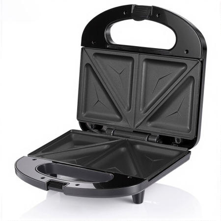 Sanwich Maker AIRNOVA® PaniniPressa, 750W, Capacitate 2 sandwich-uri, Sistem blocare, Placi antiaderente fixe [1]