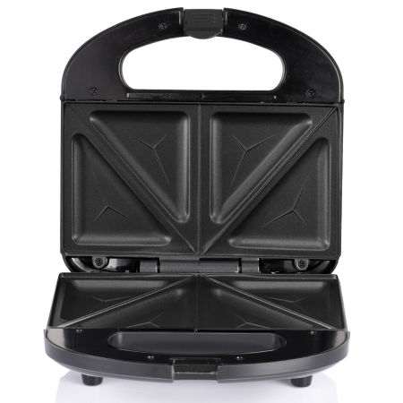 Sanwich Maker AIRNOVA® PaniniPressa, 750W, Capacitate 2 sandwich-uri, Sistem blocare, Placi antiaderente fixe [2]