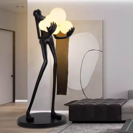 Obiecte Statement - Eleganță pentru Interior - Lampă decorativă sculpturală „Guardian Light”    58*60*H160CM