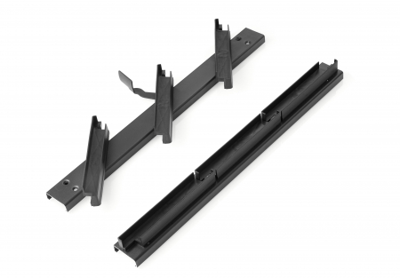GLISIERE PENTRU RIFLAJE - Set 2 Glisiere pentru Jaluzele Terasa- NEGRU - 1.03 M