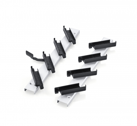 GLISIERE PENTRU RIFLAJE - Set 2 Glisiere pentru Jaluzele Terasa- Alb - 1.03 M