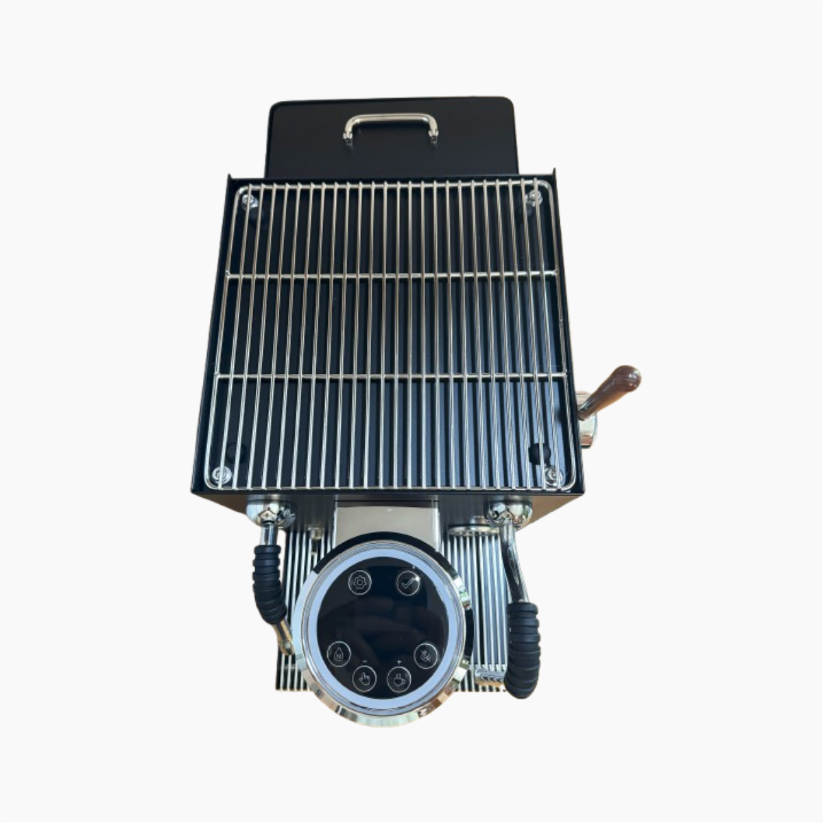 Espressor Semi-automat Profesional AKSAMO, OPV 9 Bari, 2800 W, Rezervor 2 L, Control Digital,  Design Negru Elegant cu Accente Cromate [1]