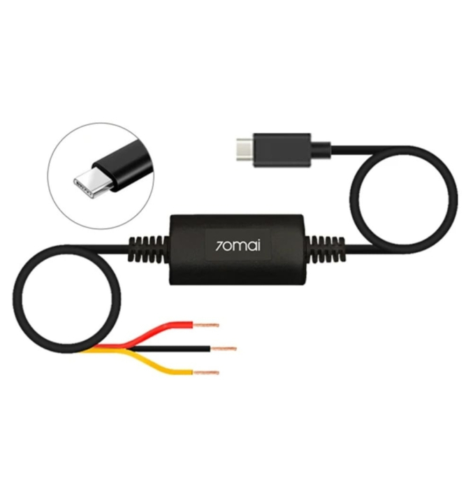 Kit Cablu 70mai Hardwire Type-C Midrive-UP03, pentru camere auto Dash Cam M310, A510, A810, M500, Omni si A500S, lungime 3m [8]