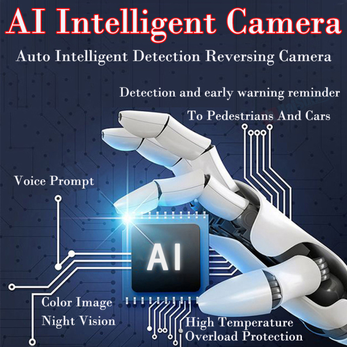 Camera auto marsarier AHD inteligenta cu detectare obstacole si avertizare sonora C432-AI [2]