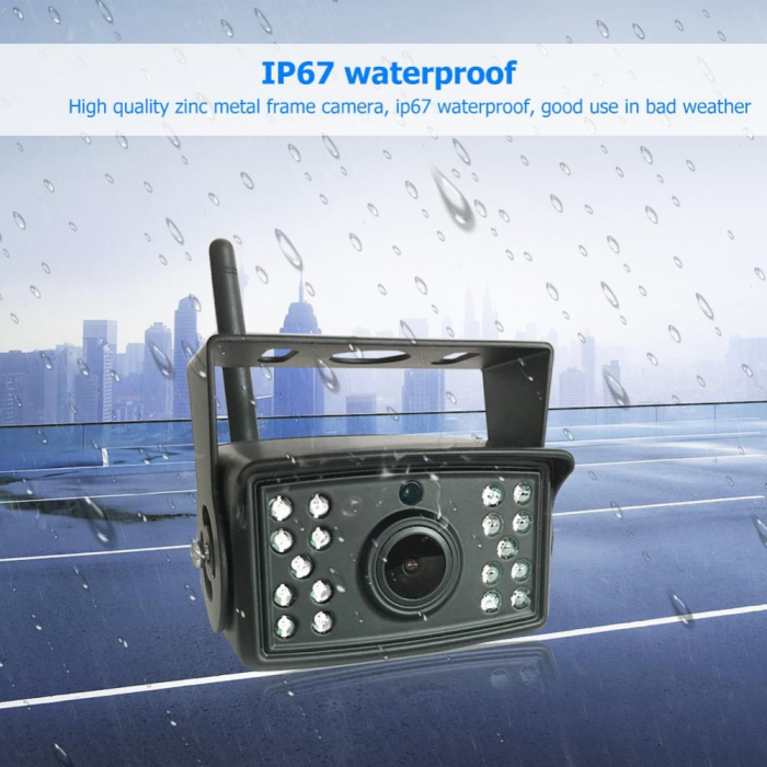 Camera auto WI-FI rezolutie HD pentru marsarier/frontala cu Nightvision 12-24V C500-WIFI [7]