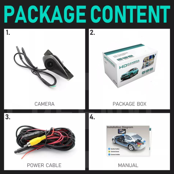 Camera frontala dedicata Hyundai cu montaj in sigla, marimea M - F128 [9]