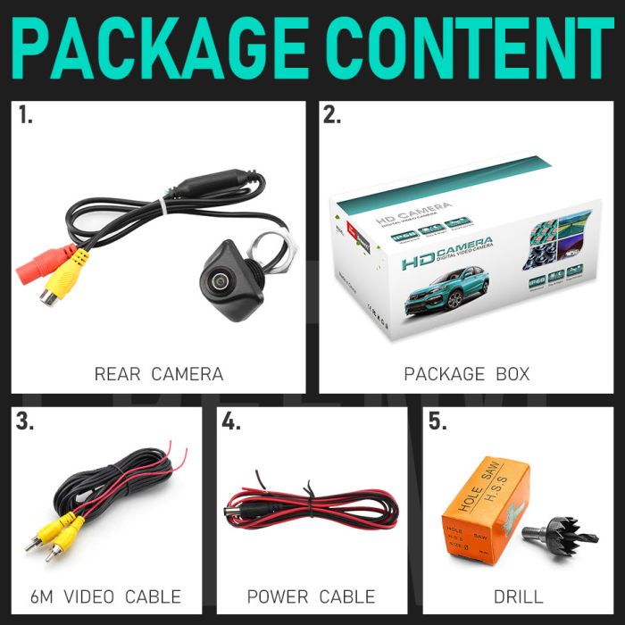 Camera marsarier AHD/CVBS unghi 170 grade cu StarLight Night Vision - FA355 [10]