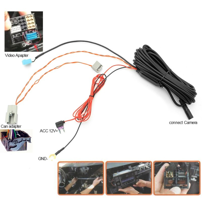 Camera marsarier HD, unghi 170 grade cu StarLight Night Vision pentru RCD330 cu MIB pentru Audi - V903 [3]