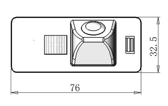 Camera marsarier pentru Audi A1, A4, A5, A6, A7, Q5 - HKM0768 [4]