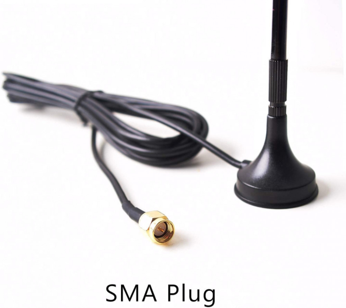 Extensie antena auto gain 9dBi cu conector SMA-Tata, cu baza magnetica CA-9DB [3]