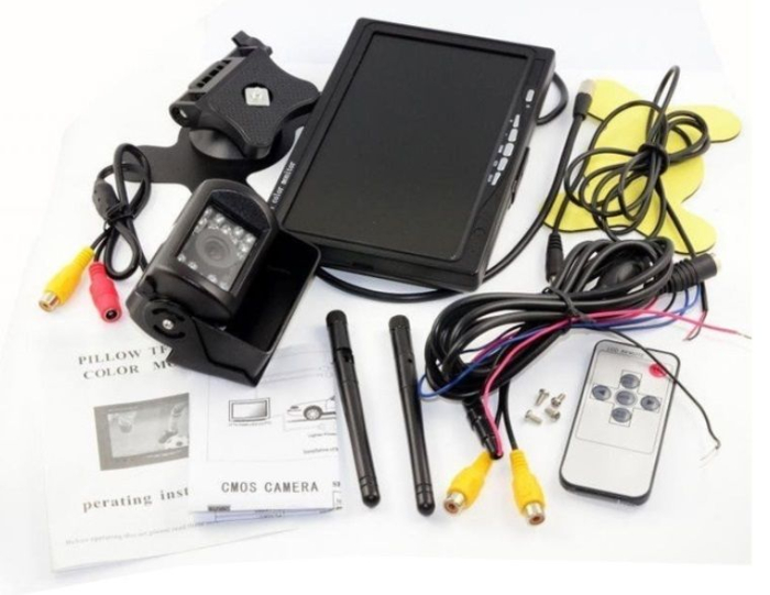 Kit marsarier wireless cu camera si display de 7" 12V~24V, K611W pentru Camioane, Autocare, Bus-uri [5]