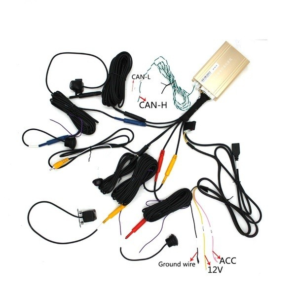 Sistem parcare 360 grade 3D cu 4 camere wide angle bird eye PZV400 [7]