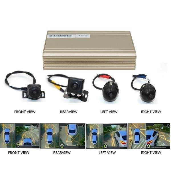 Sistem parcare 360 grade 3D cu 4 camere wide angle bird eye PZV400 [5]
