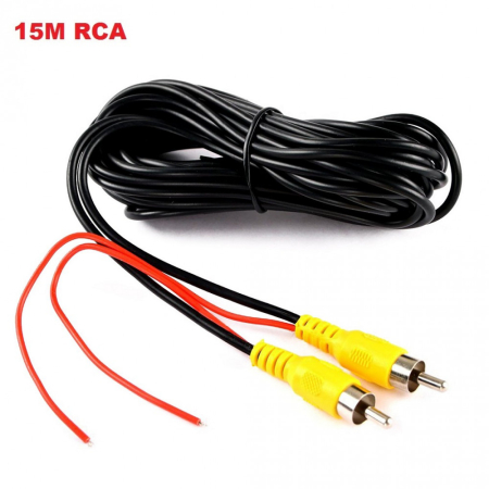 CAMERE MARSARIER - Cablu video de 15 metri Tata-Tata pentru camere marsarier RCA-TT-15M