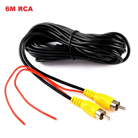 CAMERE MARSARIER - Cablu video de 6 metri Tata-Tata pentru camere marsarier RCA-TT-6M