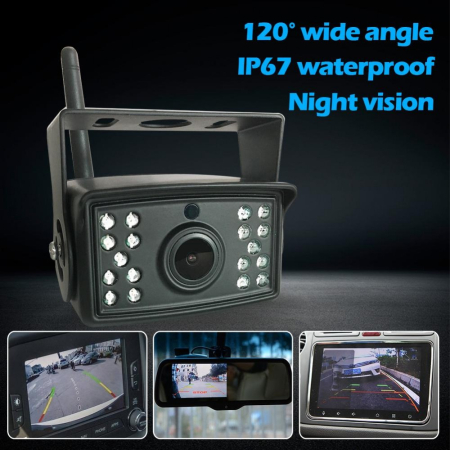 Camera auto WI-FI rezolutie HD pentru marsarier/frontala cu Nightvision 12-24V C500-WIFI [3]