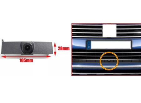 Camera frontala aftermarket dedicata pentru Touareg 2016-2019 cu montaj in grila - F-QS8098 [1]
