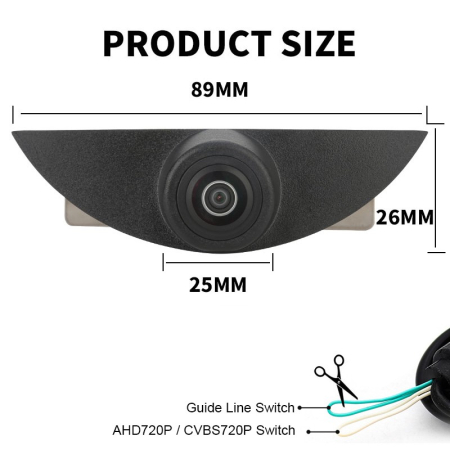 Camera frontala dedicata Nissan cu montaj in sigla - F113 [3]