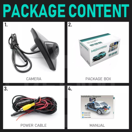 Camera frontala dedicata Renault cu montaj in sigla - F102 [4]