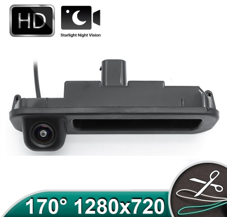 CAMERE MARSARIER - Camera marsarier HD, unghi 170 grade cu StarLight Night Vision FORD FOCUS 3 Hatchback/Break pe manerul de la hayon - FA914